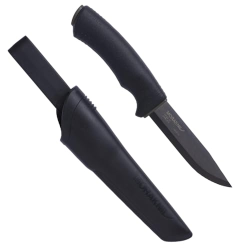 Morakniv M-12490 Outdoormesser Bushcraft Schwarz Campingmesser, 10.8cm von Morakniv