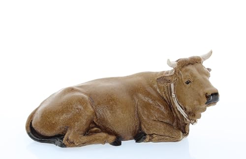 Moranduzzo Ochse für Krippe 13 cm Maßstab 1:15 - Unzerstörbare Krippenfiguren - Stil 700', Handbemalt, Offizielles Produkt, Hergestellt in Italien, Bildhauer M. Landi Moranduzzo Ochse für Krippe 13 cm Maßstab 1:15 - Unzerstörbare Krippenfiguren - Stil 700', Handbemalt, Offizielles Produkt, Hergestellt in Italien, Bildhauer M. Landi von Moranduzzo