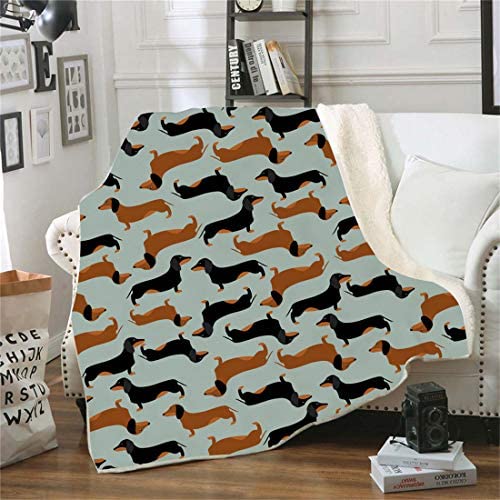 Samt Leichte Decke, Morbuy 3D Kuscheldecke Sofadecke Bettüberwurf Erhältlich Decke Tagesdecke Decke für Sofa und Bett Falten-beständig Schmusedecke (150x130cm,Treuer Hund) von Morbuy