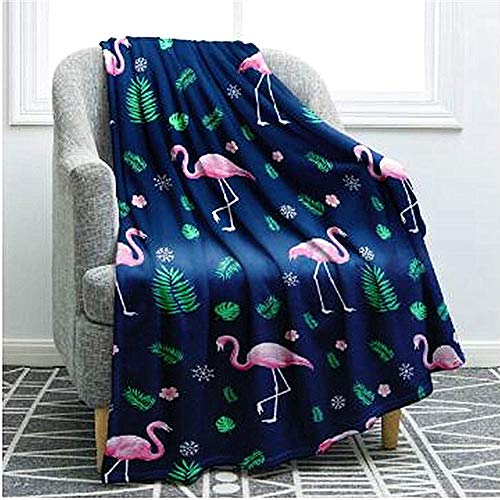 Morbuy Leichte Flanell Decke, Kuscheldecke hochwertige Flauschige Gewichtsdecke Feinste Tagesdecke Wohndecke Mikrofaserdecke Couch-Decke Reisedecke (150x220cm,Flamingo) von Morbuy