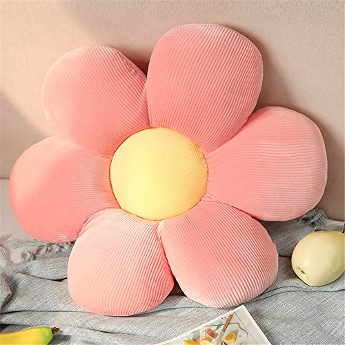 Morbuy Stuhlkissen Blumen Form Sitzkissen, Plüsch Tatami Stuhl Kissen, Weiche, Komfortable Verdickte Sitzkissen Kissen Bodenmatte Kinderzimmer Dekor (40x40cm(15.7x15.7inch),Rosa) von Morbuy