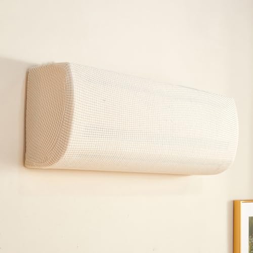Morbuy 2 Stück Abdeckungen für Klimaanlagen, Klimaanlagen Abdeckung für den Innenbereich, Staubschutz Abdeckung für Klimaanlage, Klimaanlagen-Schutzabdeckung (Universal,Beige) von Morbuy