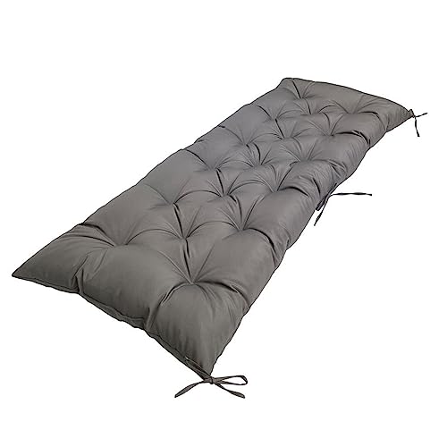 Morbuy Bankauflage Outdoor, Stuhlkissen Bankkissen Wasserfest Bankauflagen Gartenbank-Sitzkissen Weicher Sitzauflage Bank Indoor Bench Cushion Bankpolster Polsterauflage (120 * 50CM,Dunkelgrau) von Morbuy