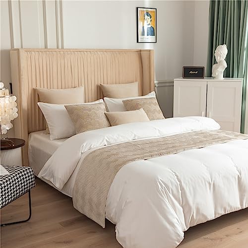 Morbuy Bettläufer mit Kissen, Bettschal für den Fuß des Bettes Luxus Weicher Bettlaufer Schlafzimmer für Gästehaus Hotel Schlafzimme Dekorativer (45x180+45x45cm,Beige) von Morbuy