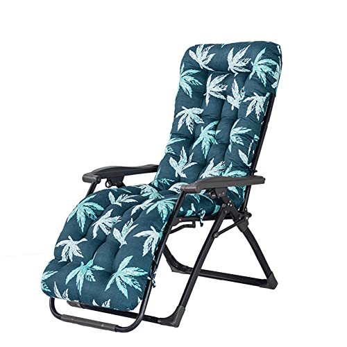 Morbuy Deckchair Auflagen für Gartenliegen, Sonnenliege Kissen Garten Innenhof Gepolstertes Bett Relax-Liegestuhl Sitzauflage für Deckchair, Innen, Außen (53x170x8cm,Grünes Blatt) von Morbuy