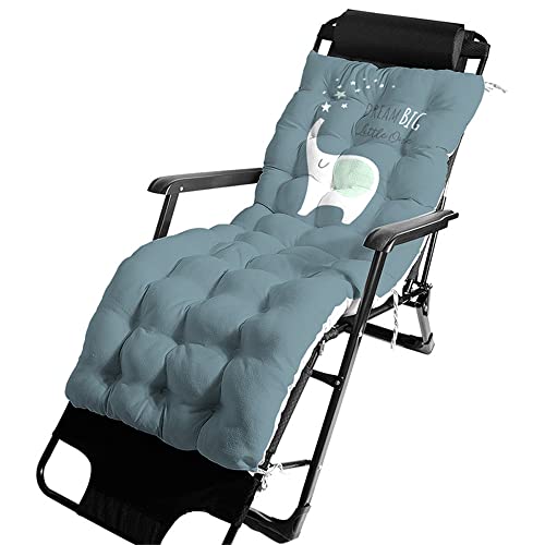 Morbuy Deckchair Auflagen für Gartenliegen, Sonnenliege Kissen Tragbare Garten Innenhof Gepolstertes Bett Relax-Liegestuhl Sitzauflage für Deckchair, Außen,Innen (48x125x8cm,Elefant) von Morbuy