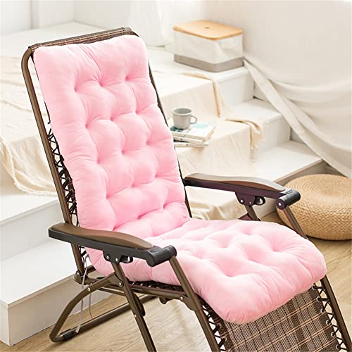 Morbuy Deckchair Auflagen für Gartenliegen, Sonnenliege Kissen Tragbare Garten Innenhof Gepolstertes Bett Relax-Liegestuhl Sitzauflage für Deckchair, Innen, Außen (100x50x10cm,Rosa) von Morbuy