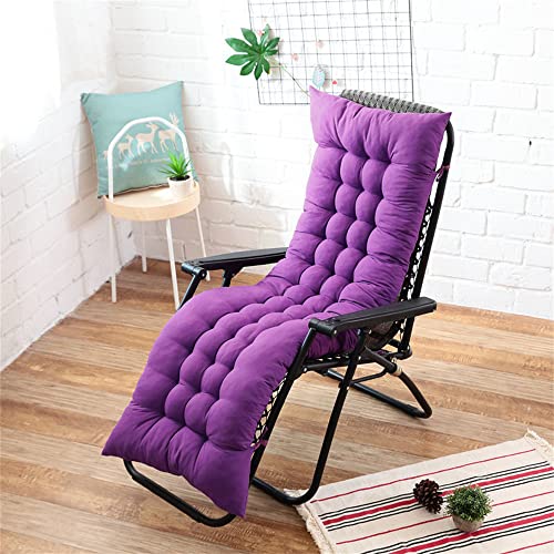 Morbuy Deckchair Auflagen für Gartenliegen, Sonnenliege Kissen Tragbare Garten Innenhof Gepolstertes Bett Relax-Liegestuhl Sitzauflage für Deckchair, Innen, Außen (160x48CM,Dunkelviolett) von Morbuy