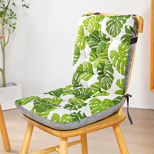 Morbuy Deckchair Auflagen für Gartenliegen, Sonnenliege Kissen Tragbare Garten Innenhof Gepolstertes Bett Relax-Liegestuhl Sitzauflage für Deckchair, Innen, Außen (33x42x45cm,Monstera) von Morbuy