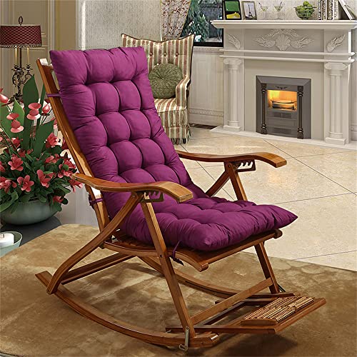 Morbuy Deckchair Auflagen für Gartenliegen, Sonnenliege Kissen Tragbare Garten Innenhof Gepolstertes Bett Relax-Liegestuhl Sitzauflage für Deckchair, Innen, Außen (48 * 120cm,Lila) von Morbuy