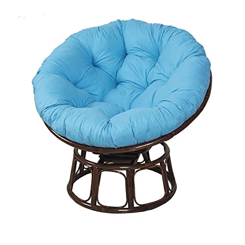 Morbuy Papasansessel Kissen Sitzauflage, Rundes Dicke Stuhlkissen Bequem & Weich Sitzkissen Hängesessel für Indoor Outdoor Garten Stuhlauflage (50x50CM,Himmelblau) von Morbuy