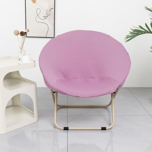 Morbuy Runde Untertasse Stuhl Abdeckung, Stretch Papasansessel Deckt Garten Mond Stuhl Abdeckung Abnehmbar Spandex Slipcover Möbelschutz für Wohnzimmer (Hellviolett) von Morbuy
