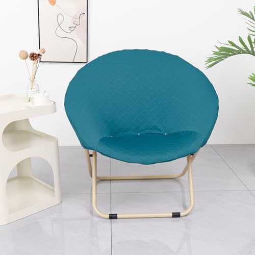 Morbuy Runde Untertasse Stuhl Abdeckung, Stretch Papasansessel Deckt Garten Mond Stuhl Abdeckung Abnehmbar Spandex Slipcover Möbelschutz für Wohnzimmer (Türkis) von Morbuy