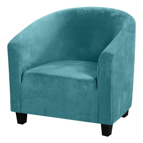 Morbuy Sesselbezug Stretch, Sessel Überzug Universal Sesselhussen Waschbar Sesselüberzug Hussen Cocktailsessel Clubsessel Überzug Weich, Elastisch (Seeblau) von Morbuy