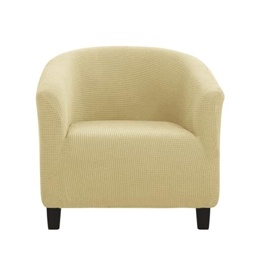 Morbuy Sesselbezug Stretch, Sessel Überzug Universal Sesselhussen Waschbar Sesselüberzug Hussen Cocktailsessel Clubsessel Überzug Weich & Elastisch (Beige) von Morbuy