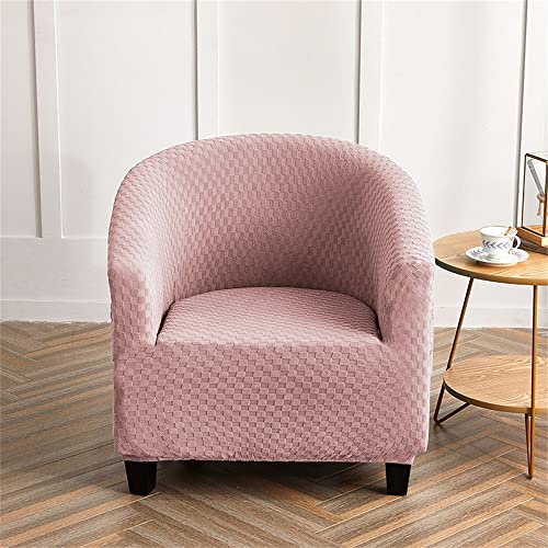 Morbuy Sesselhussen 1 Sitz, Stretch Sesselbezug Universal Sesselschoner Elastisch Sesselüberwurf Sofahusse mit Armlehnen für Clubsessel Loungesessel Cocktailsessel (Rosa kariert) von Morbuy