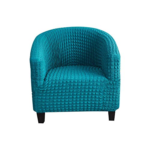 Morbuy Sesselhussen 1 Sitz, Stretch Sesselbezug Universal Sesselschoner Elastisch Sesselüberwurf Sofahusse mit Armlehnen für Loungesessel Cocktailsessel (Pfauenblau) von Morbuy