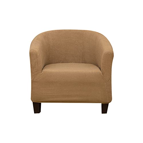 Morbuy Sesselhussen Sesselbezug Stretch, Sesselüberwurf Sesselschoner Elastisch Sofahusse für Clubsessel Loungesessel Cocktailsessel (Kamel) von Morbuy