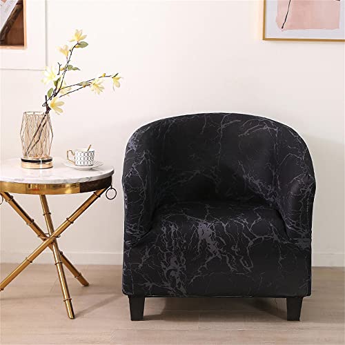 Morbuy Sesselhussen Sesselbezug Stretch Sesselschoner Sesselüberwurf Elastisch Sofahusse Husse Sofabezug für Clubsessel Loungesessel Cocktailsessel (Einheitsgröße,Marmor) von Morbuy