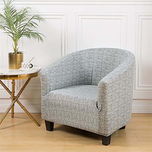 Morbuy Sesselhussen Sesselbezug Stretch Sesselschoner Sesselüberwurf Elastisch Sofahusse Husse Sofabezug für Clubsessel Loungesessel Cocktailsessel (Klassisches Grau) von Morbuy