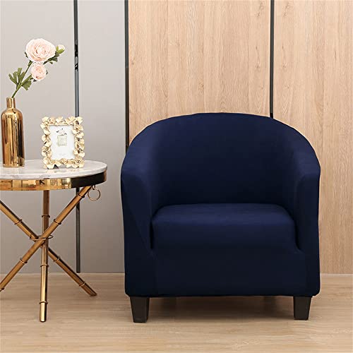 Morbuy Sesselhussen Sesselbezug Stretch Sesselschoner Sesselüberwurf Elastisch Sofahusse Husse Sofabezug für Clubsessel Loungesessel Cocktailsessel (Navy blau) von Morbuy