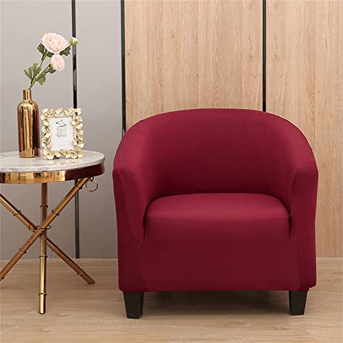 Morbuy Sesselhussen Sesselbezug Stretch Sesselschoner Sesselüberwurf Elastisch Sofahusse Husse Sofabezug für Clubsessel Loungesessel Cocktailsessel (Rot) von Morbuy