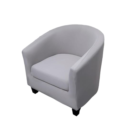 Morbuy Sesselschoner Elastisch, Pure Farbe 2er Set Sessel Sesselbezug Universal Sesselhussen Weich Waschbar Sesselüberzug Hussen Cocktailsessel Clubsessel Überzug Cafe Stuhl (Hellgrau) von Morbuy
