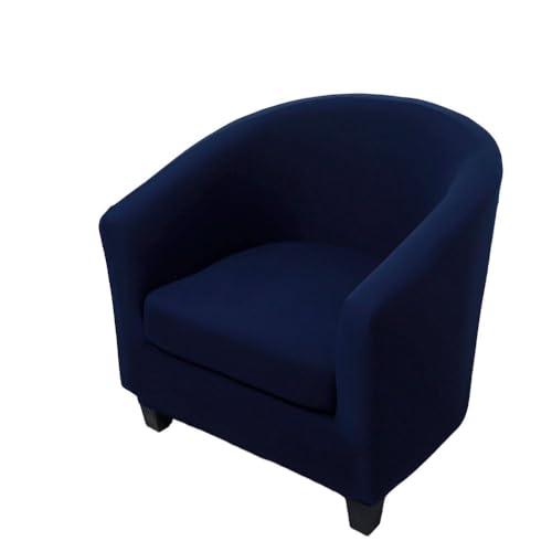 Morbuy Sesselschoner Elastisch, Pure Farbe 2er Set Sessel Sesselbezug Universal Sesselhussen Weich Waschbar Sesselüberzug Hussen Cocktailsessel Clubsessel Überzug Cafe Stuhl (Marineblau) von Morbuy