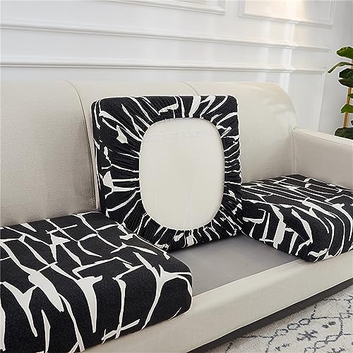 Morbuy Sofa Sitzkissenbezug Stretch, Elastischer Kissenbezüge Universal Husse Überzug Bezug Weich Couch Chaiselüberzüge für Sofa Kissenschutz Bezüge (2-Sitzer Plus,Schick) von Morbuy