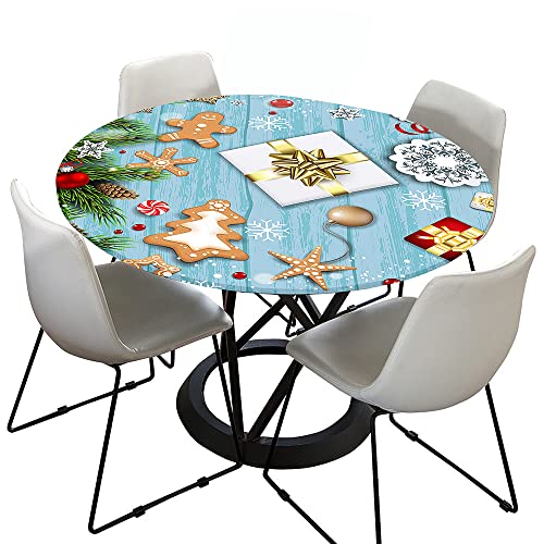 Morbuy Weihnachten Rund Tischdecke Elastisch, Rund Tischdecken Wasserdicht Lotuseffekt Abwaschbar Abwischbar Tischtuch für Dekoration Küchentisch Garten Outdoor (Durchmesser 160cm,Weihnachtsplätzchen) Morbuy Weihnachten Rund Tischdecke Elastisch, Rund Tischdecken Wasserdicht Lotuseffekt Abwaschbar Abwischbar Tischtuch für Dekoration Küchentisch Garten Outdoor (Durchmesser 160cm,Weihnachtsplätzchen) von Morbuy