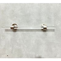 Handmade Lucite Handtuchhalter Massive Messing-Hardwares, An Der Wand Befestigt Handmade Lucite Handtuchhalter Massive Messing-Hardwares, An Der Wand Befestigt von MorcoDeco