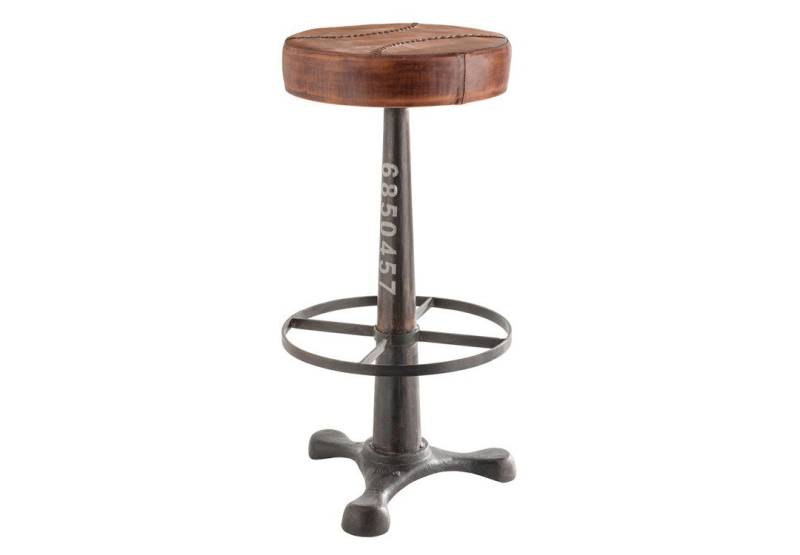 More2Home Barhocker PRIYA, Vintage-Metall, Sitzbezug aus Vintage-Leder More2Home Barhocker PRIYA, Vintage-Metall, Sitzbezug aus Vintage-Leder von More2Home