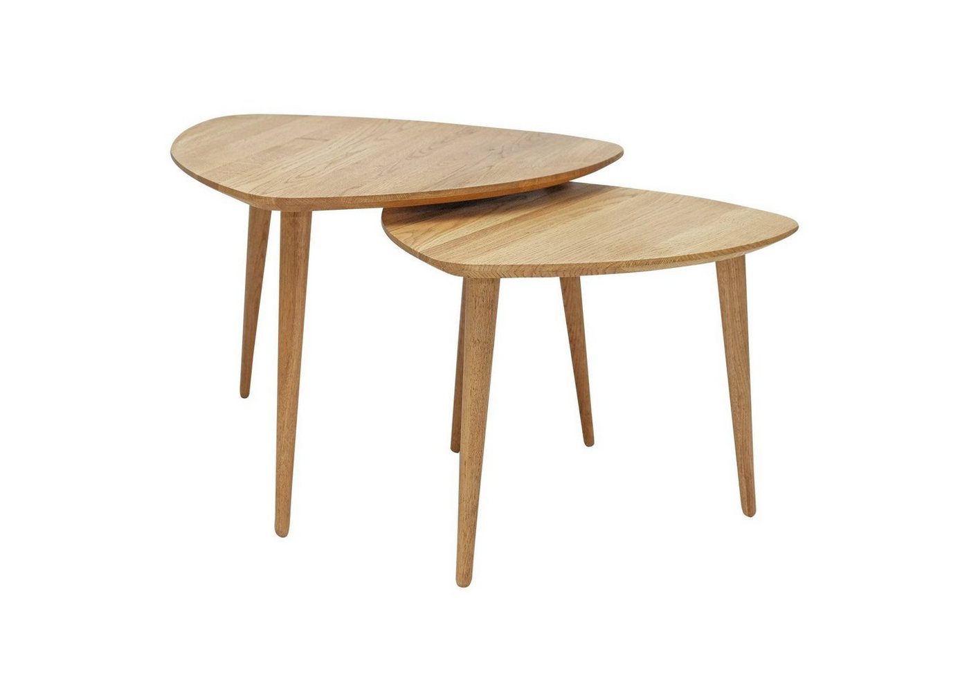 More2Home Beistelltisch NICO, 2-er Set, rund 50/60 cm, Wildeiche massiv schweizer Kante More2Home Beistelltisch NICO, 2-er Set, rund 50/60 cm, Wildeiche massiv schweizer Kante von More2Home
