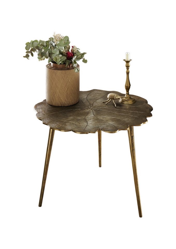 More2Home Beistelltisch TREE rund 62cm, Baumscheibenoptik, Metall antik-gold More2Home Beistelltisch TREE rund 62cm, Baumscheibenoptik, Metall antik-gold von More2Home