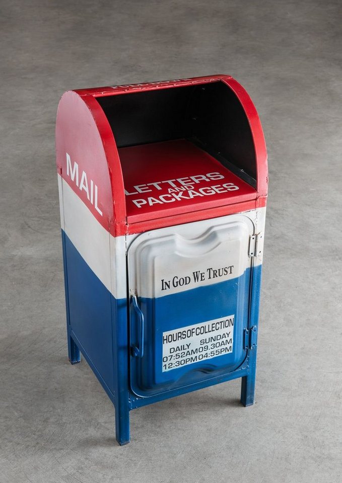 More2Home Beistelltisch US-POSTBOX, mit 1 Tür, Metall, 34 cm breit von More2Home