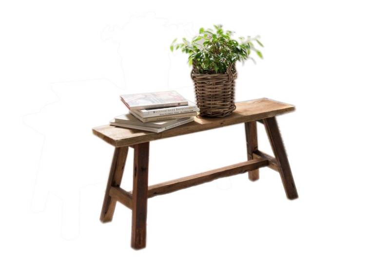 More2Home Sitzhocker Deko-Bank, RANCH-M, Teakholz, 90 cm breit von More2Home