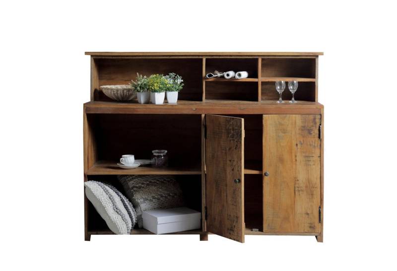 More2Home Empfangstheke Ladentresen / Bartheke CASH, recycelte Althölzer, ca. 145 cm von More2Home