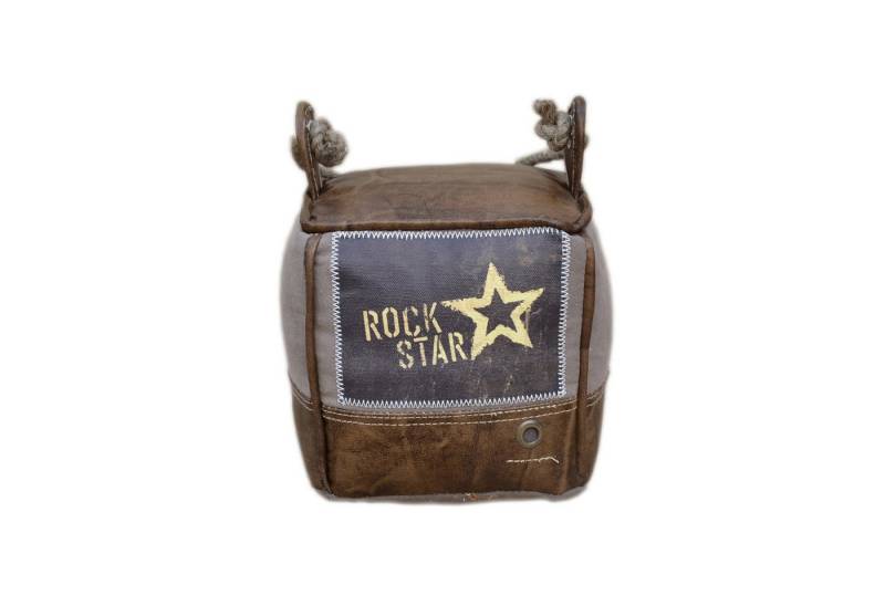 More2Home Türstopper ROCKSTAR echt Leder/Canvas quadratisch More2Home Türstopper ROCKSTAR echt Leder/Canvas quadratisch von More2Home
