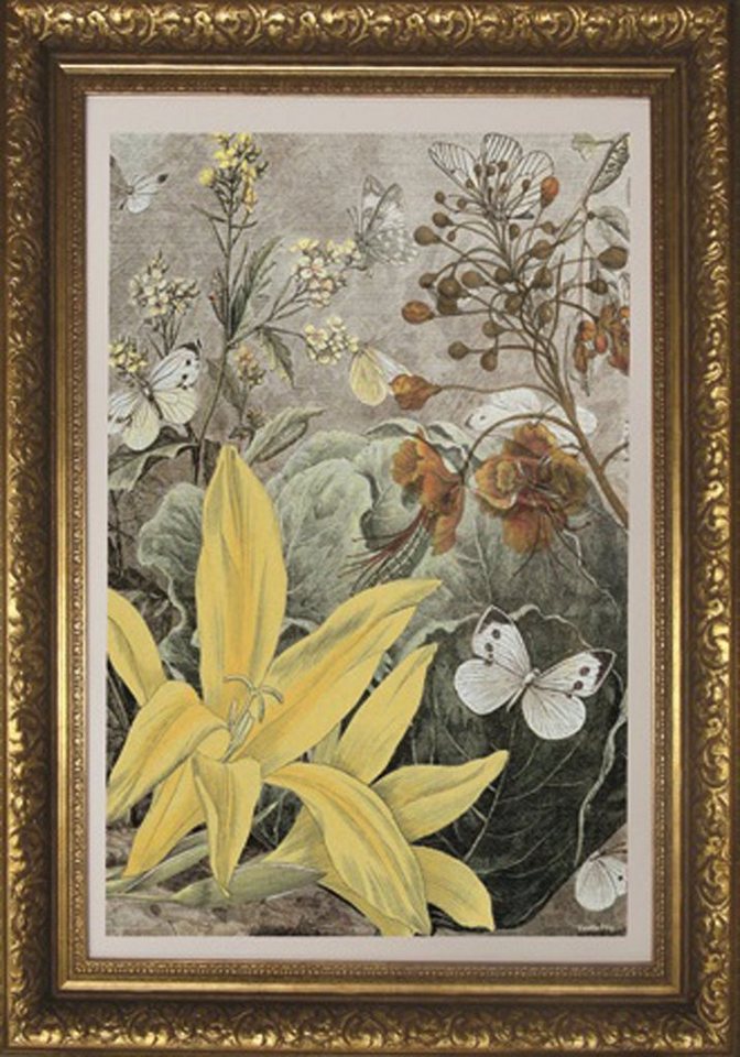 More2Home Wandbild MondiArt, YELLOW LILY, Barockrahmen gold, M : 80 x 110 cm von More2Home