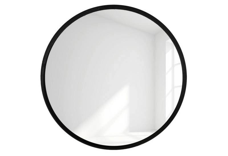 More2Home Wandspiegel Spiegel ROUND L, Stahl matt schwarz 3 mm, rund ca. 75 cm von More2Home