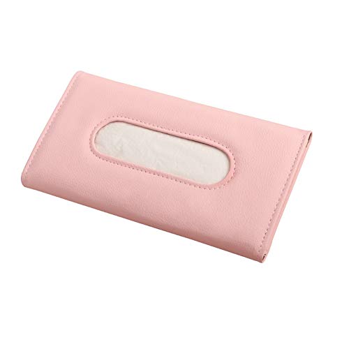 Auto Taschentuchhalter Box,MoreChioce Kreative Tissue Box Halter Sonnenblende Auto Taschentuchbox Hängen Serviettenhalter Kosmetiktücherbox Taschentuchspender Auto Taschentuchbox Halter,Rosa von MoreChioce