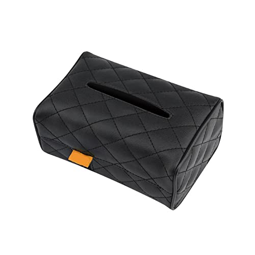 Auto Tissue Halter,MoreChioce PU Leder Auto Aufbewahrung Sonnenblende Serviettenhalter Auto Tissue Holder Kosmetiktuch Halterung Tissue Box Halter Papiertuchspender,Schwarz von MoreChioce