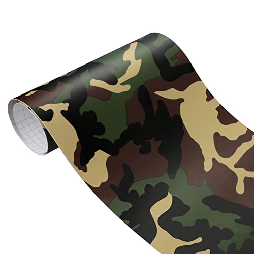 Camouflage Autofolie,MoreChioce Tarnung Auto Aufkleber Vinyl PVC Lackschutzfolie Wasserdicht Vinyl Aufkleber Kratzfest Klebefolie Auto Roller Dekoration Auto Aufkleber Wrap,#D 30cm x 100cm von MoreChioce