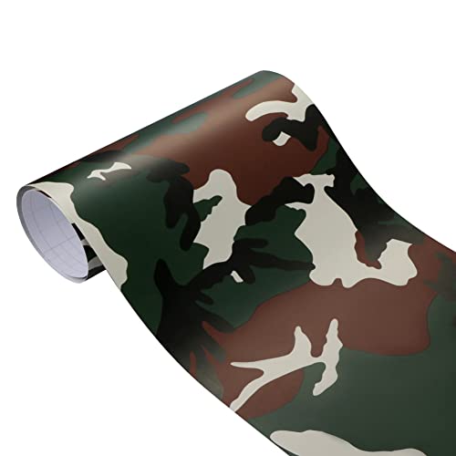 Camouflage Autofolie,MoreChioce Tarnung Auto Aufkleber Vinyl PVC Lackschutzfolie Wasserdicht Vinyl Aufkleber Kratzfest Klebefolie Auto Roller Dekoration Auto Aufkleber Wrap,#G 30cm x 100cm von MoreChioce