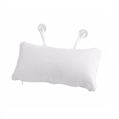 Ergonomisches Badewannenkissen Nacken,MoreChioce Weich Bequem Spa Kopfstütze Aufblasbare PVC-Tasche mit Zwei Saugnäpfen Badewannen Kissen Badekopfstütze Badekissen Badauflage Nackenkissen von MoreChioce