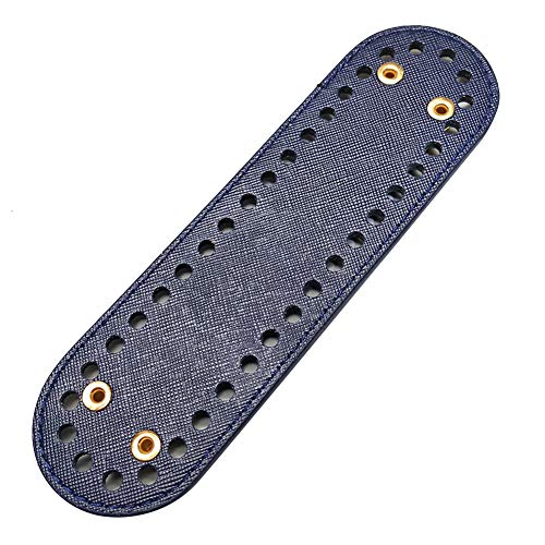 MoreChioce Taschenboden Kunstleder,Taschenboden Zum Häkeln Base-Shaper Taschenzubehör Bag Shaper Einlegeboden Taschen Bottom für DIY Handtaschen 18 * 5cm,Blau von MoreChioce