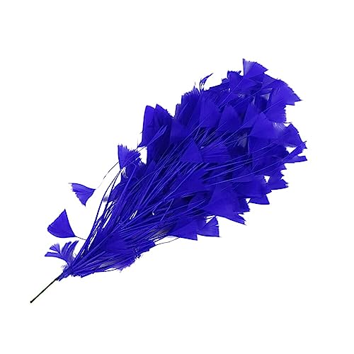 Truthahnfedern, MoreChioce 18cm Türkei Feder Blumen Feder Bastelarbeiten Hochzeitsblumen Anstecknadeln Bastel Federn für Hochzeit Weihnachten Party Tafelaufsatz Dekoration,Dunkelblau von MoreChioce