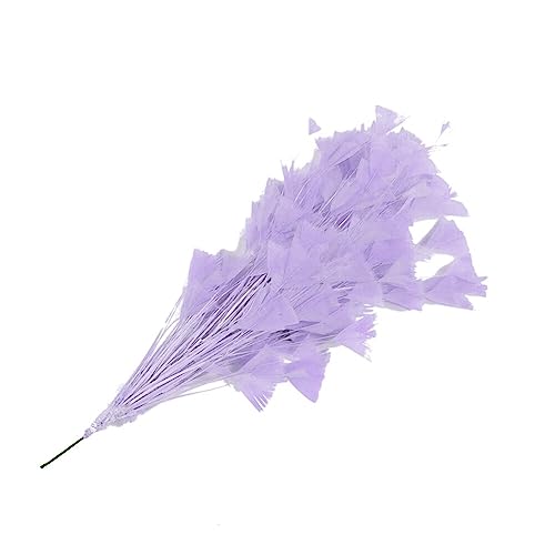 Truthahnfedern, MoreChioce 18cm Türkei Feder Blumen Feder Bastelarbeiten Hochzeitsblumen Anstecknadeln Bastel Federn für Hochzeit Weihnachten Party Tafelaufsatz Dekoration,Lila von MoreChioce