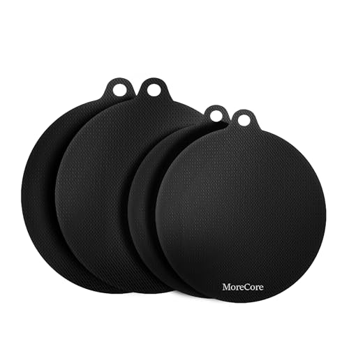MoreCore Induktionsschutzmatte | Herdabdeckplatte | Herdabdeckung Induktionsfeld | kochfeld Abdeckung | Induktionsmatte | Abdeckung Induktionskochfeld | Silikon Matte | 4 Stück von MoreCore