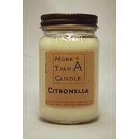 16 Unzen Citronella Sojabohnenölkerze von MoreThanJustACandle